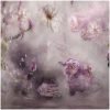 purple bearded iris and clouds swirled in photo art