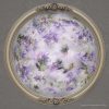 Floral art piece Ophelia in circular frame
