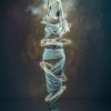 figurative photo art depicting a silk wrapped figure and mystic rings representing clairvoyance